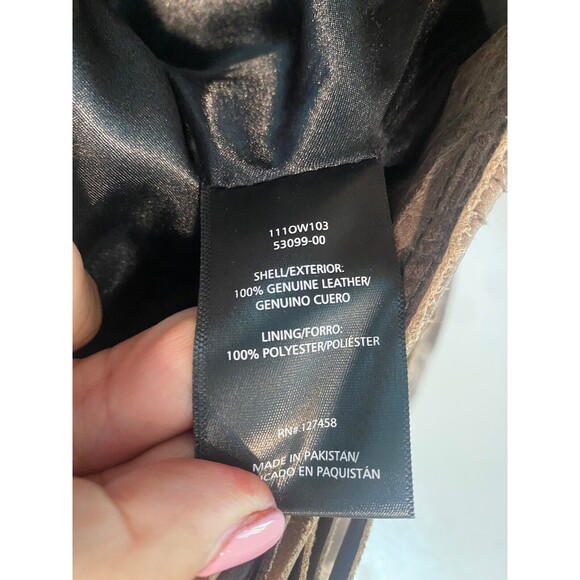 Affliction Willow Jacket (Limited Edition) Embossed Leather with Fringe Sz S NWT - Picture 8 of 10